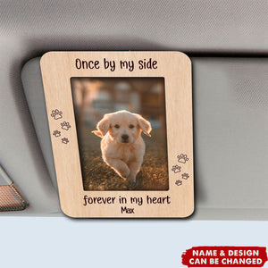 Pet Loss Personalized Picture Frame - Custom Photo Car Visor Clip