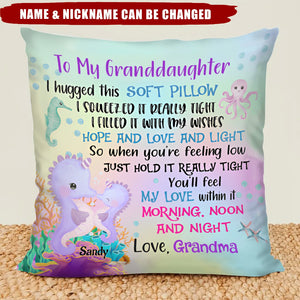To My Granddaughter Pillow - Gift from Grandma, Granddaughter gift
