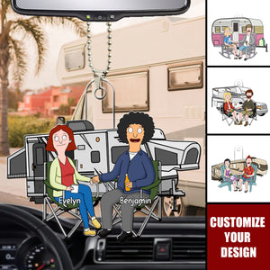 Camping Couple Together - Personalized Acrylic Ornament