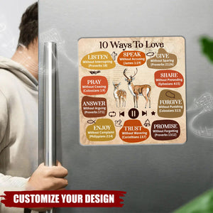 10 Ways To Love - Personalized Music Fridge Magnet