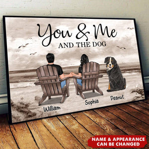 You Me And The Dogs Cats Personalized Poster, Perfect Anniversary Gift For Dog Lovers, Gift For Cat Lovers