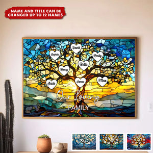 Personalized Family Life Tree Poster Home Decor