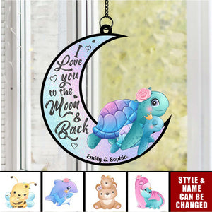 Personalized Gifts For Grandma Mom Window Hanging Suncatcher Ornament