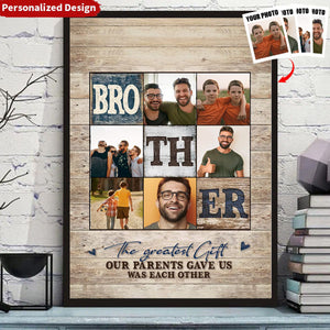 Personalized Brother Photo Canvas - The Best Father’s Day Photo Gift