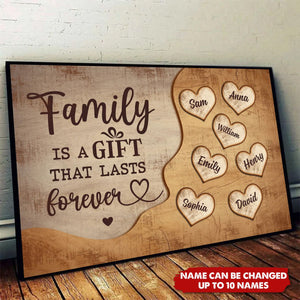 Personalized Family Wall Decor, Inspirational Family Poster