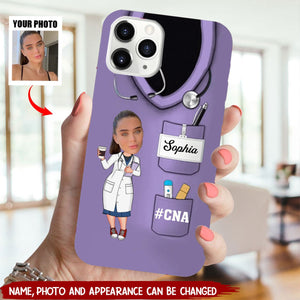 Custom Photo Nurse Life Pretty Doll Nurse Phone Case