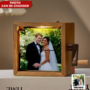 Personalized Animation Machine Mechanical Hand-cranked Photo Frame Flipbook Box Album