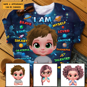 Gift For Grandson I Am 3D Print All-over Print Personalized T-Shirt