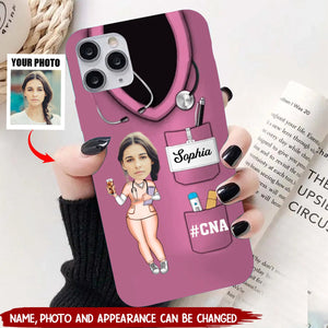 Custom Photo Nurse Life Pretty Doll Nurse Phone Case