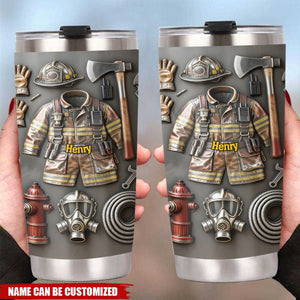 Proud Firefighter - Personalized Firefighter Tumbler