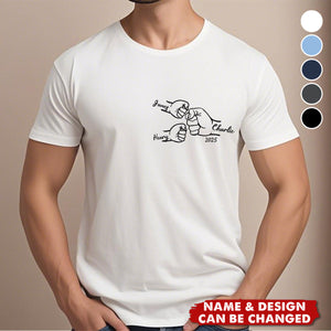 Personalised T-shirt - Father's Day Gift - 1st Fathers day - Matching Children's names Choice of colours