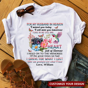 Missing You Every Day, Loving You Always - Memorial Personalized T-Shirt