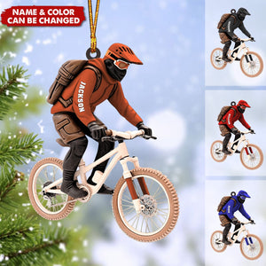 Personalized Racing Bicycle Shaped Ornament