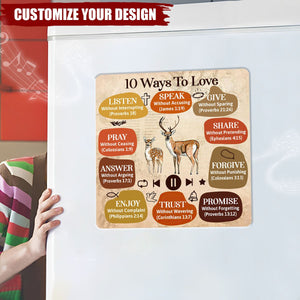 10 Ways To Love - Personalized Music Fridge Magnet