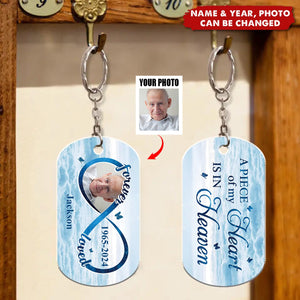 Forever Loved Memorial Remembrance Upload Photo Memorial Remembrance Personalized Acrylic Keychain