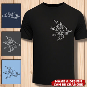 Personalised T-shirt - Father's Day Gift - 1st Fathers day - Matching Children's names Choice of colours