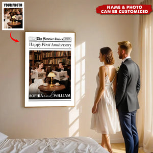 The Anniversary Times For Couples - Personalized Photo Poster