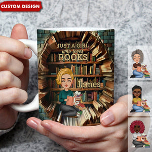 Books Are A Uniquely Portable Magic - Personalized Mug - Christmas Gift For Book Lovers