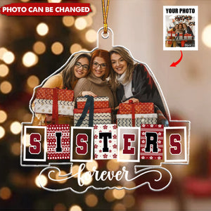 Custom Photo Bestie Forever - Personalized Acrylic Ornament