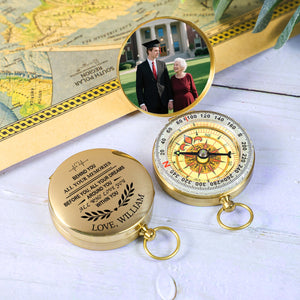 Custom Photo Within You, All You Need - Personalized Compass