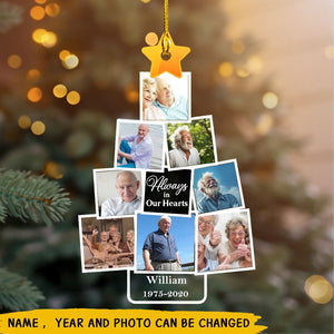 Photo Memorial Tree Christmas Ornament
