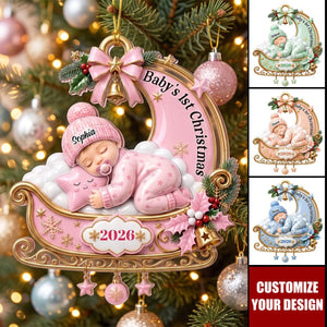 Tiny Miracle Arrived - Personalized 3D Effect Acrylic Ornament