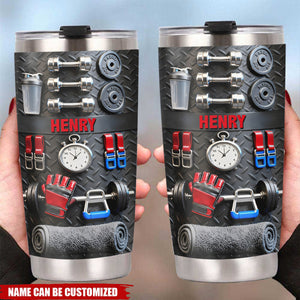 No Pain No Gain - Personalized Fitness Tumbler