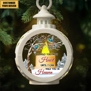 Memorial Cardinal Gift, Hard To Forget Someone Personalized Candlelight Lantern Ornament