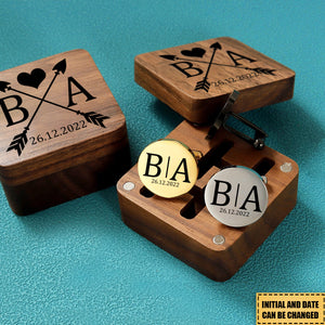 Personalized Initial Cufflinks - Gift for Him