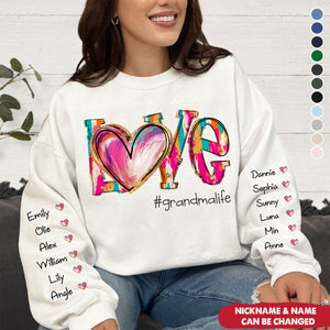 Love Grandma Life - Personalized Sweatshirt, Gift For Nana