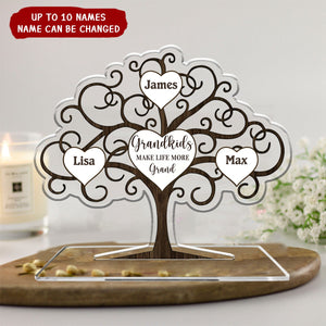 Grandkids Make Life More Grand - Personalized Acrylic Plaque