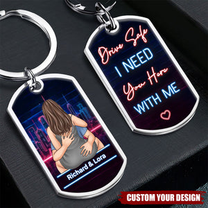 With You, I’ve Found My Forever Personalized Stainless Steel Keychain