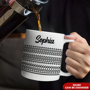 Funny Hidden Swear Message Personalized Mug - Office Humor Gift For Work Friend Bestie