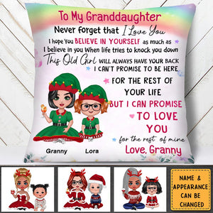 Birthday Gift For Granddaughter Grandson Pillow