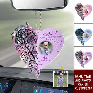 Not A Day Goes By That You Are Not Missed - Personalized Memorial Acrylic Ornament