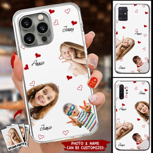 Hide and Seek Kids Family Friend Personalized Photo Clear Phone Case