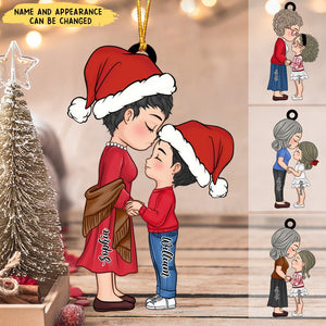 Christmas Gift For Grandma Granddaughter Acrylic Ornament