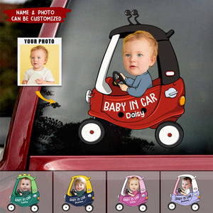 Baby In Car - Personalized Photo RV Decal