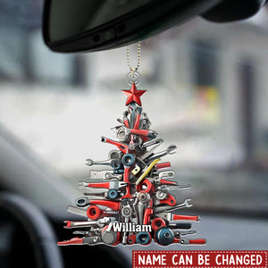 Repair Tool Kit Christmas Tree Shaped Ornament, Gift For Mechanic