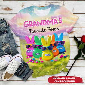 Personalized Gift Grandma's Favorite All-over Print T Shirt
