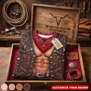 Wild West Cowboy Costume Collection - Personalized All-Over-Print T-Shirt
