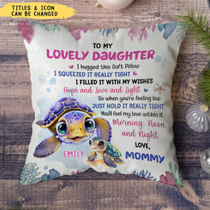 Just Hold It Really Tight Personalized Pillow, Gift For Granddaughter Grandson Daughter Son