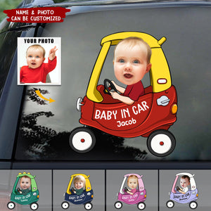 Baby In Car - Personalized Photo RV Decal