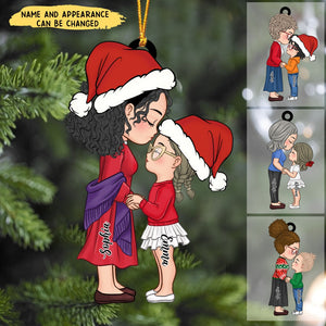 Christmas Gift For Grandma Granddaughter Acrylic Ornament