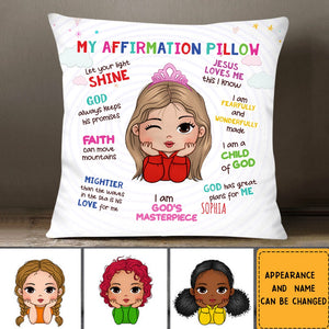 Gift For Daughter Son Granddaughter Grandson Christian Affirmation Pillow