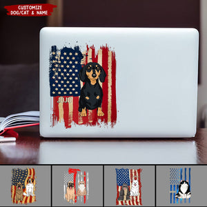 Dog Cat Flag Print - Personalized Decor Decal Full