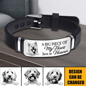 Custom Photo - Memorial Gift For Family, Pet - Personalized Bracelet