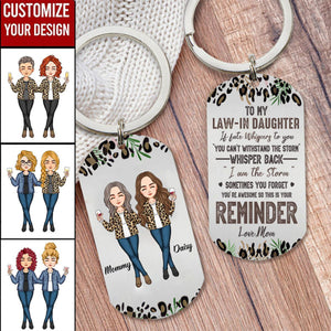 Whisper Back I Am The Storm Personalized Stainless Steel Keychain