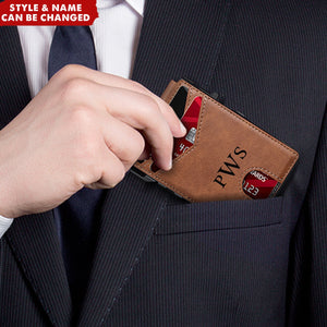 RFID Blocking Bifold with Pop-Up Card Case Personalized AirTag Wallet