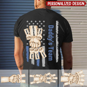 Daddy's Team - Personalized Back Printed Shirt
